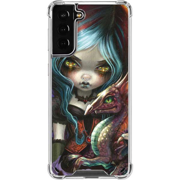 Gothic Vampire Fairy with Dragon & Skulls by Jasmine Becket-Griffith Galaxy Cases
