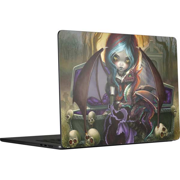 Gothic Vampire Fairy with Dragon & Skulls by Jasmine Becket-Griffith MacBook Skins