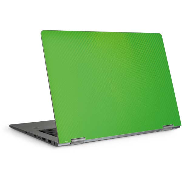 Green Carbon Fiber Specialty Texture Material Laptop Skins