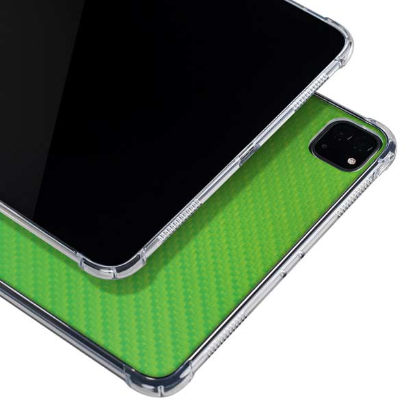 Green Carbon Fiber Specialty Texture Material iPad Cases