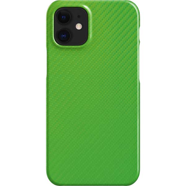 Green Carbon Fiber Specialty Texture Material iPhone Cases