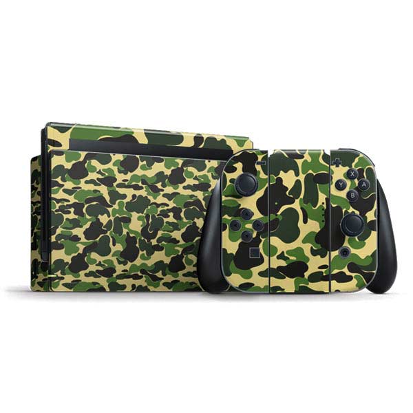 Green Street Camo Nintendo Skins