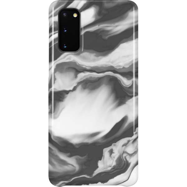 Grey Marble Ink Galaxy Cases