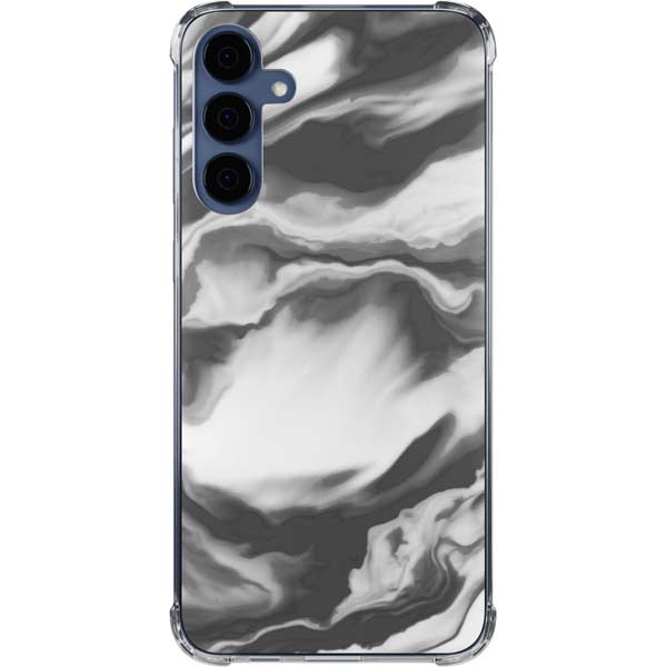 Grey Marble Ink Galaxy Cases