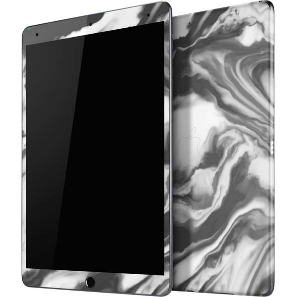 Grey Marble Ink iPad Skins