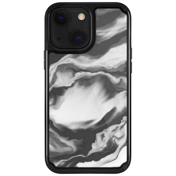 Grey Marble Ink iPhone Cases
