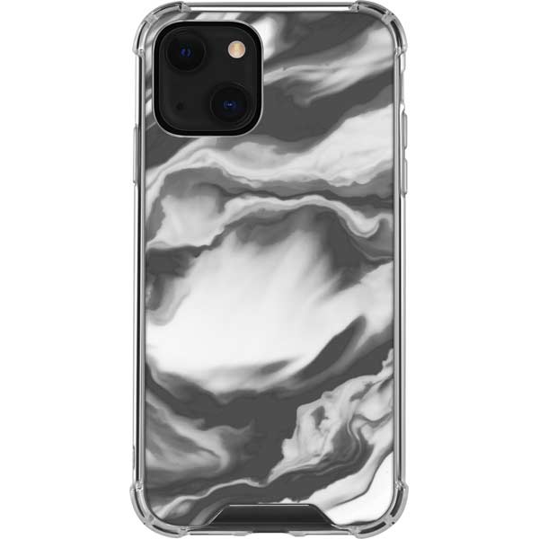 Grey Marble Ink iPhone Cases