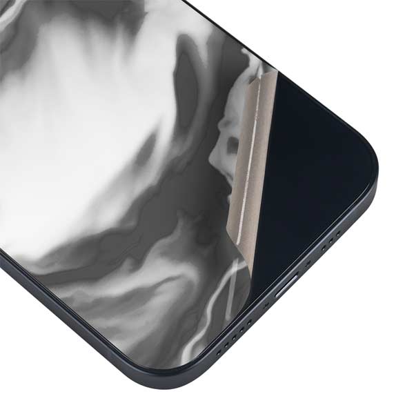 Grey Marble Ink iPhone Skins