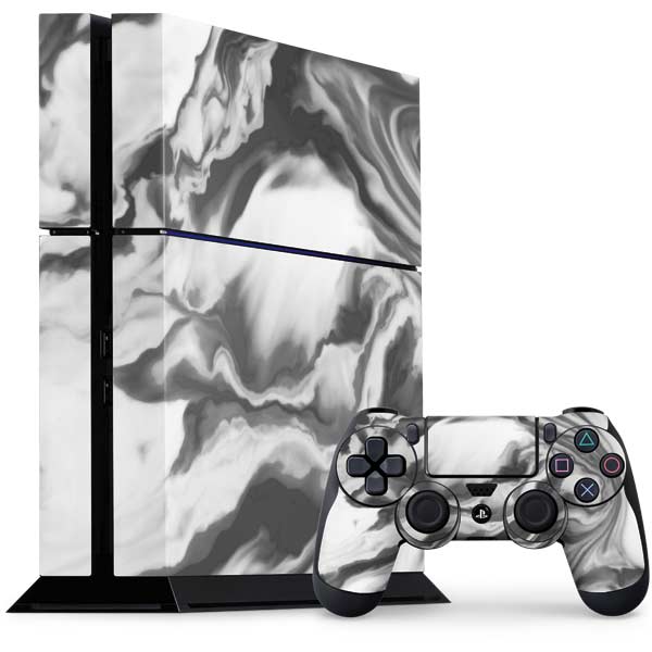 Grey Marble Ink PlayStation PS4 Skins