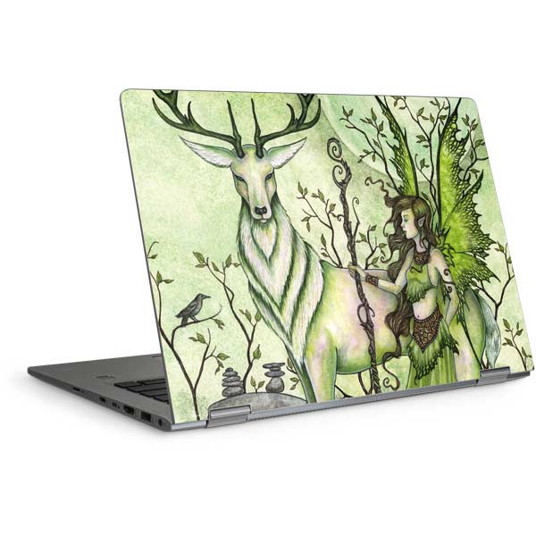 Guardian Fairy and Stag by Amy Brown Laptop Skins