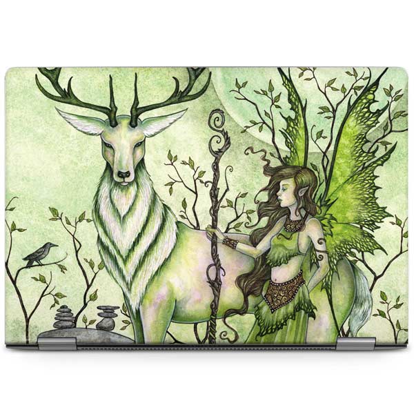 Guardian Fairy and Stag by Amy Brown Laptop Skins