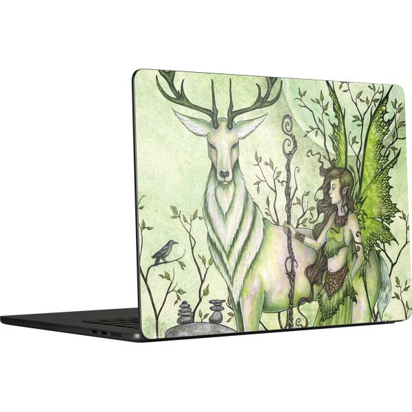 Guardian Fairy and Stag by Amy Brown MacBook Skins