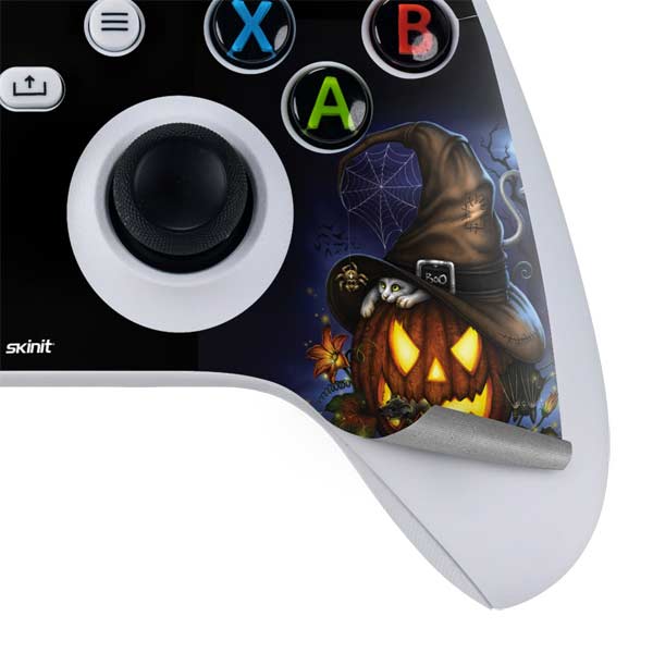 Halloween Cat and Jack O Lantern Pumpkin by Sarah Richter Xbox Series S Skins