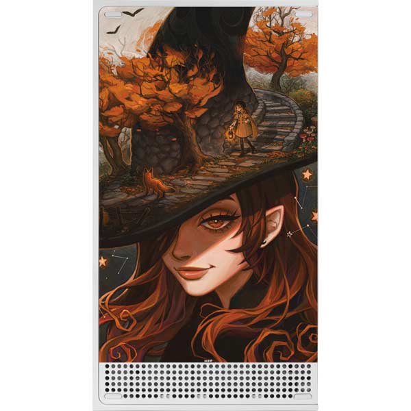 Halloween Pumpkin Witch with Fox by Ivy Dolamore Xbox Series S Skins