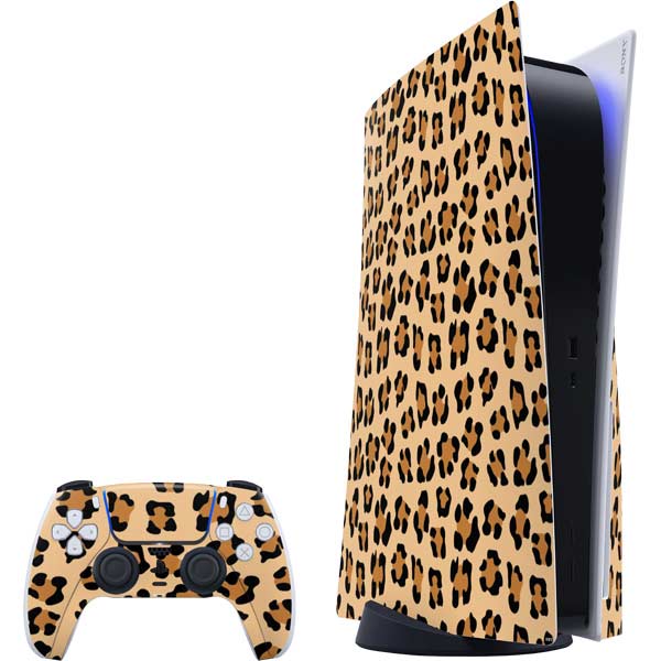 Leopard Spots Print PlayStation PS5 Skins