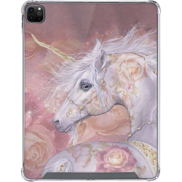 Licorne Florale Rose Unicorn by Laurie Prindle iPad Cases