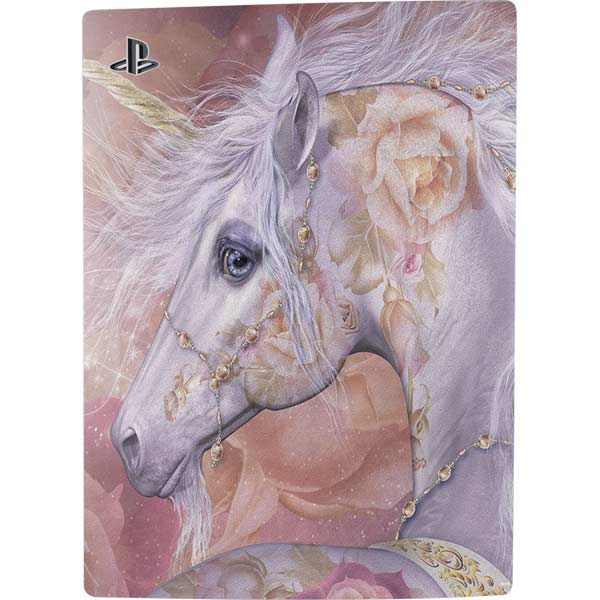 Licorne Florale Rose Unicorn by Laurie Prindle PlayStation PS5 Skins