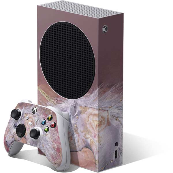 Licorne Florale Rose Unicorn by Laurie Prindle Xbox Series S Skins