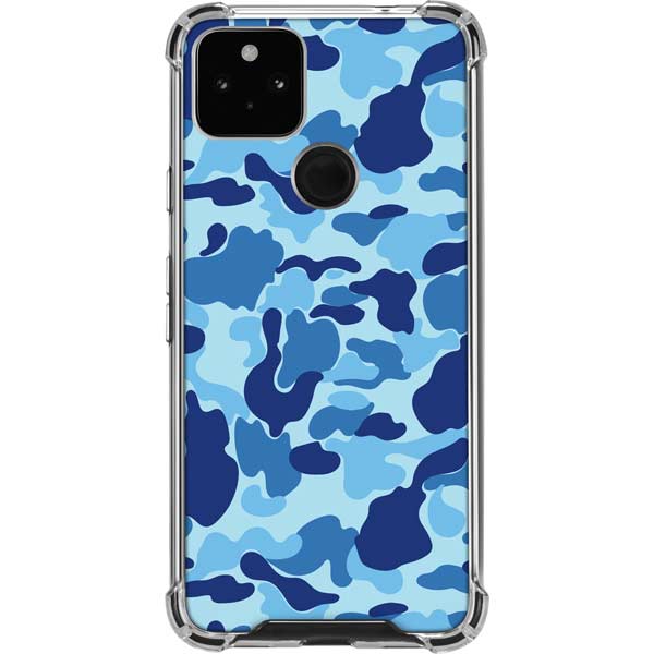 Light Blue Street Camo Pixel Cases