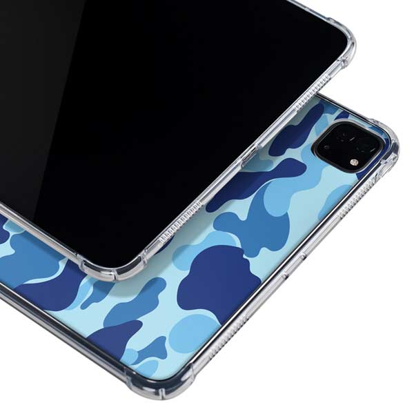 Light Blue Street Camo iPad Cases