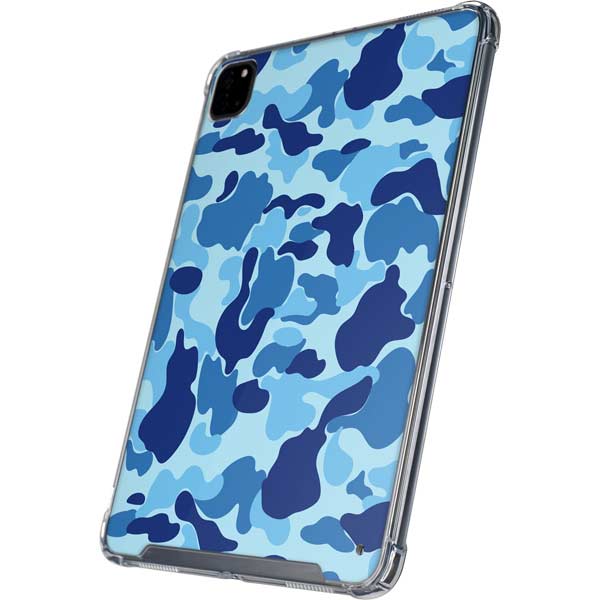 Light Blue Street Camo iPad Cases