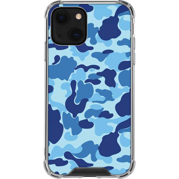 Light Blue Street Camo iPhone Cases