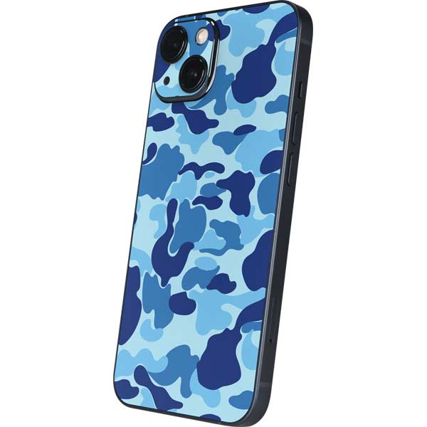 Light Blue Street Camo iPhone Skins