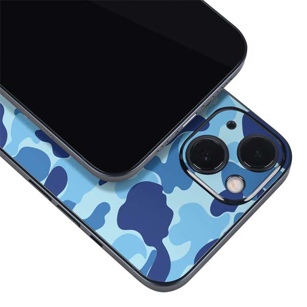 Light Blue Street Camo iPhone Skins