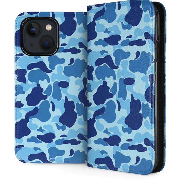 Light Blue Street Camo iPhone Cases