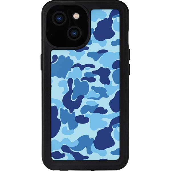 Light Blue Street Camo iPhone Cases