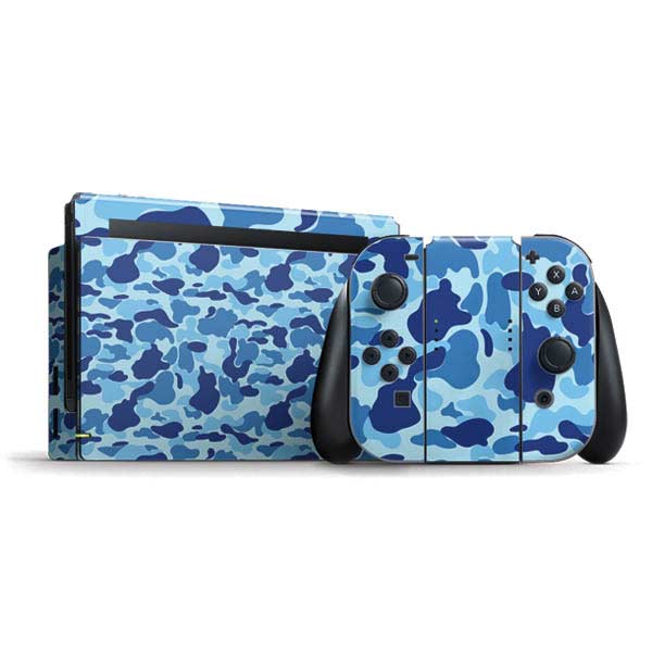 Light Blue Street Camo Nintendo Skins