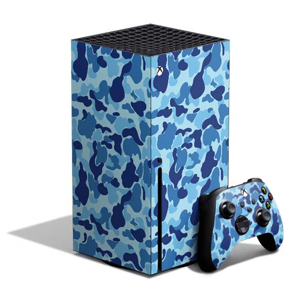 Light Blue Street Camo Xbox Series X Skins