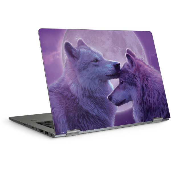 Loving Wolves by Vincent Hie Laptop Skins