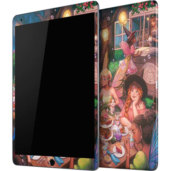 Magical Witch and Fairy Cottagecore Teaparty by Ivy Dolamore iPad Skins