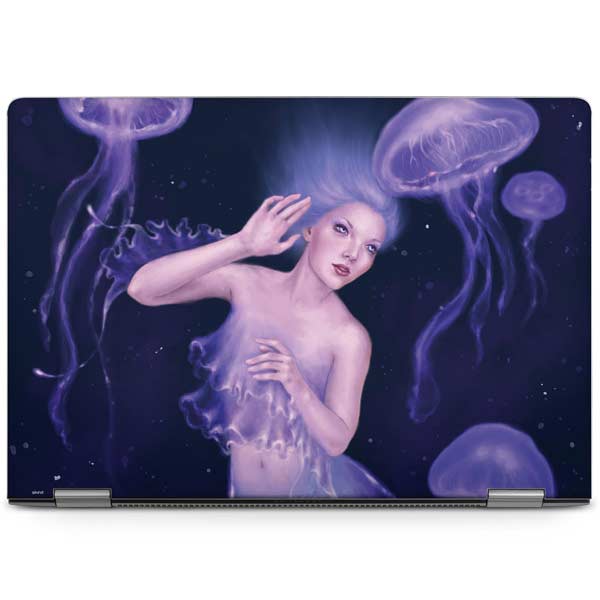 Mermaid and Jellyfish by Rachel Anderson Laptop Skins