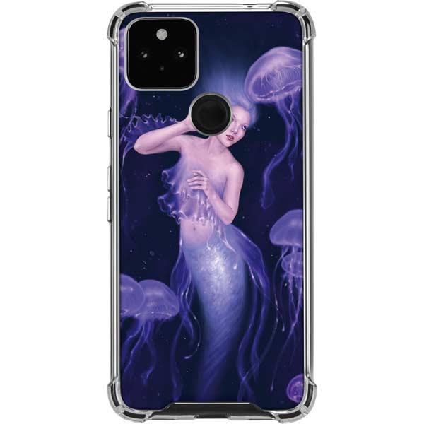 Mermaid and Jellyfish by Rachel Anderson Pixel Cases