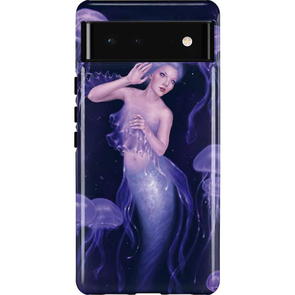 Mermaid and Jellyfish by Rachel Anderson Pixel Cases