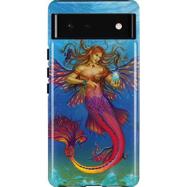 Mermaid Water Fairy by Ed Beard Jr Pixel Cases