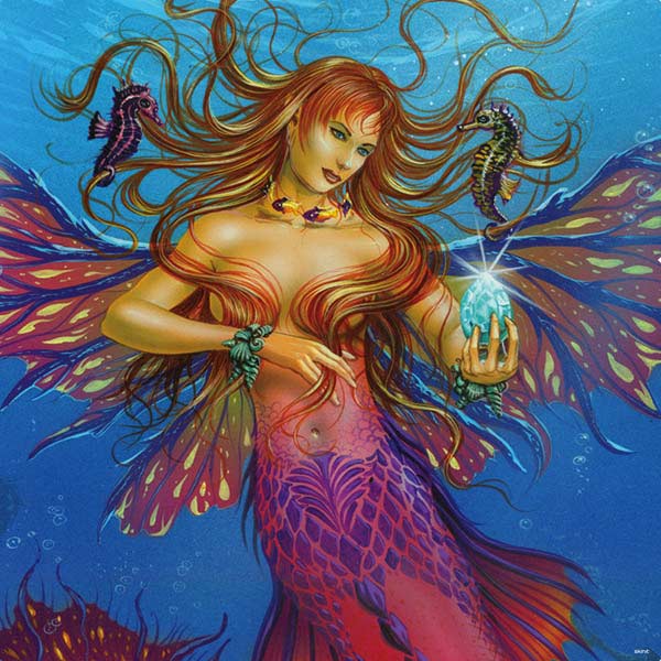 Mermaid Water Fairy by Ed Beard Jr PlayStation PS4 Skins