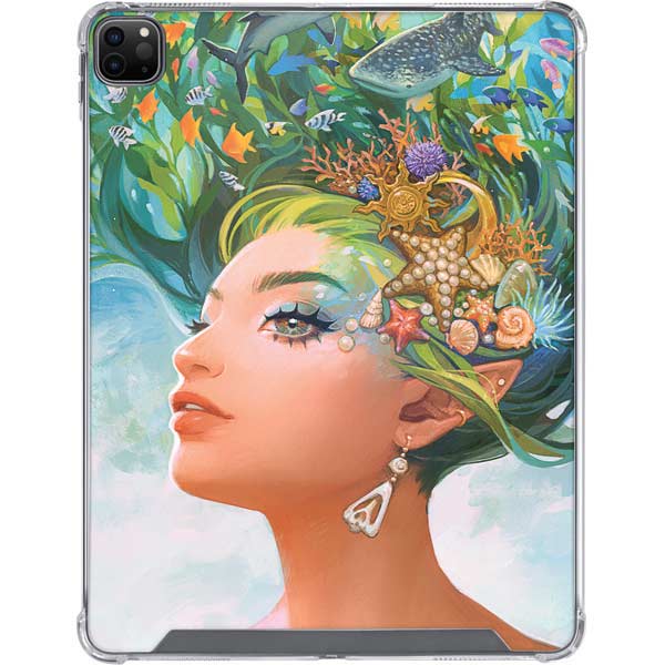 Mermaid with Sea Stars in Her Hair by Ivy Dolamore iPad Cases