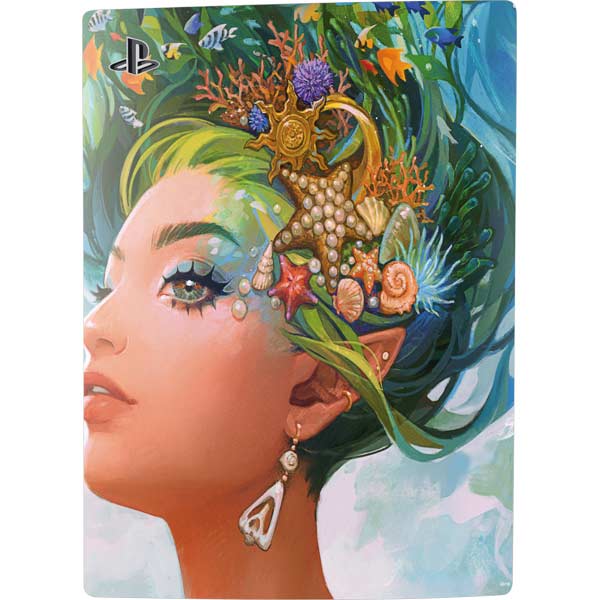 Mermaid with Sea Stars in Her Hair by Ivy Dolamore PlayStation PS5 Skins