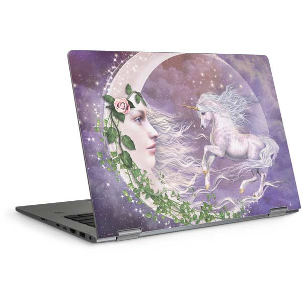 Moon Unicorn by Laurie Prindle Laptop Skins