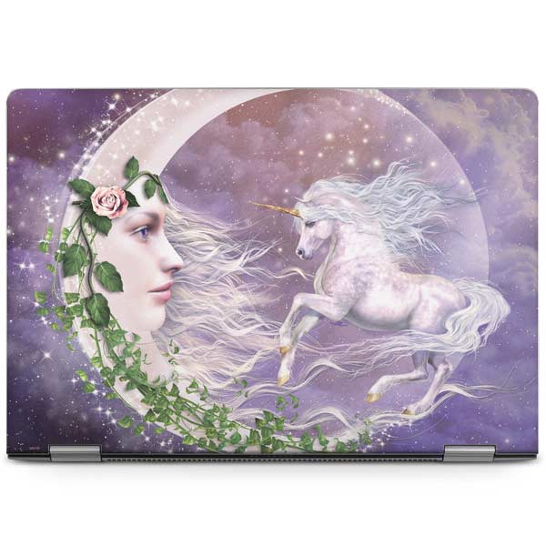 Moon Unicorn by Laurie Prindle Laptop Skins