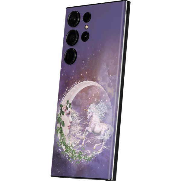 Moon Unicorn by Laurie Prindle Galaxy Skins