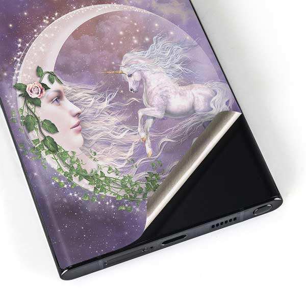 Moon Unicorn by Laurie Prindle Galaxy Skins
