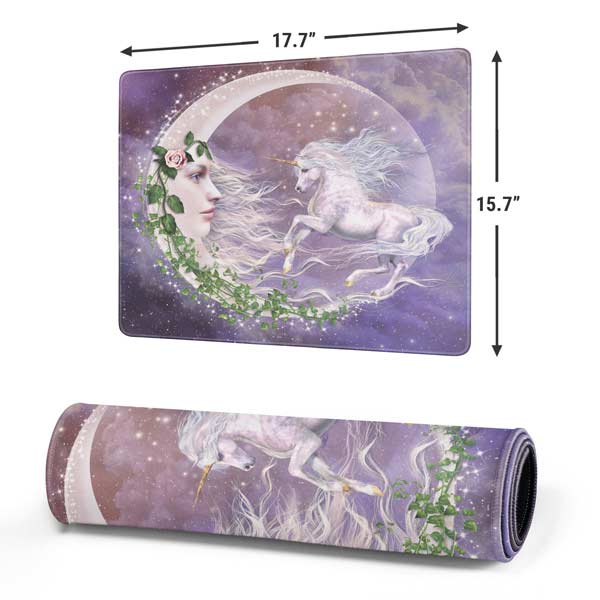 Moon Unicorn by Laurie Prindle Mousepad