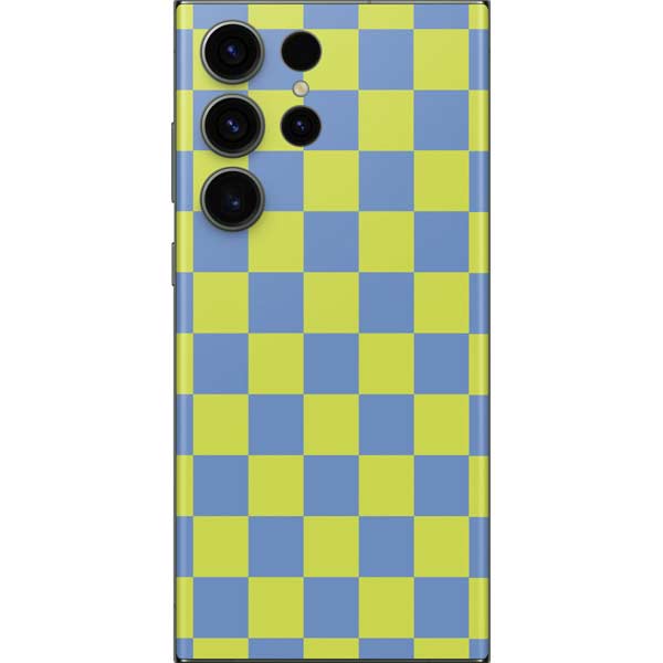 Neon Checkered Galaxy Skins