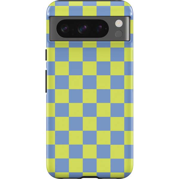 Neon Checkered Pixel Cases