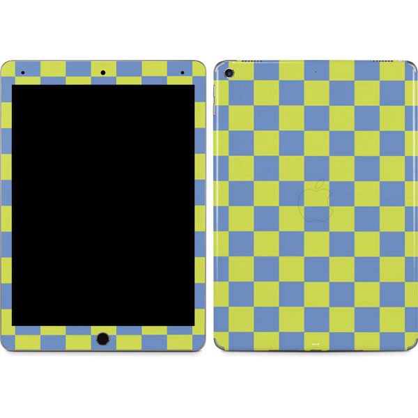 Neon Checkered iPad Skins