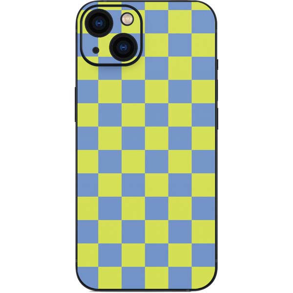 Neon Checkered iPhone Skins